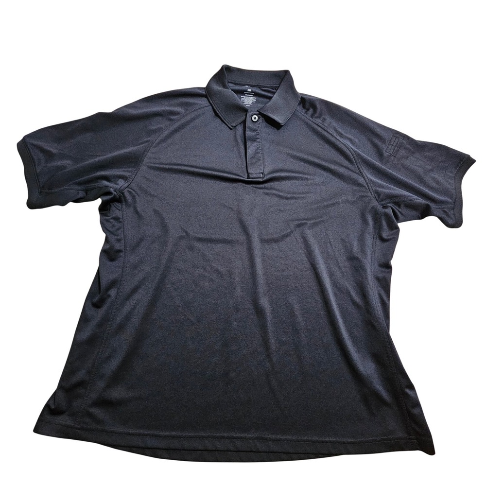 Propper Tactical Polo Shirt 2XL Black Short Sleeve Pen Pocket Moisture Wicking